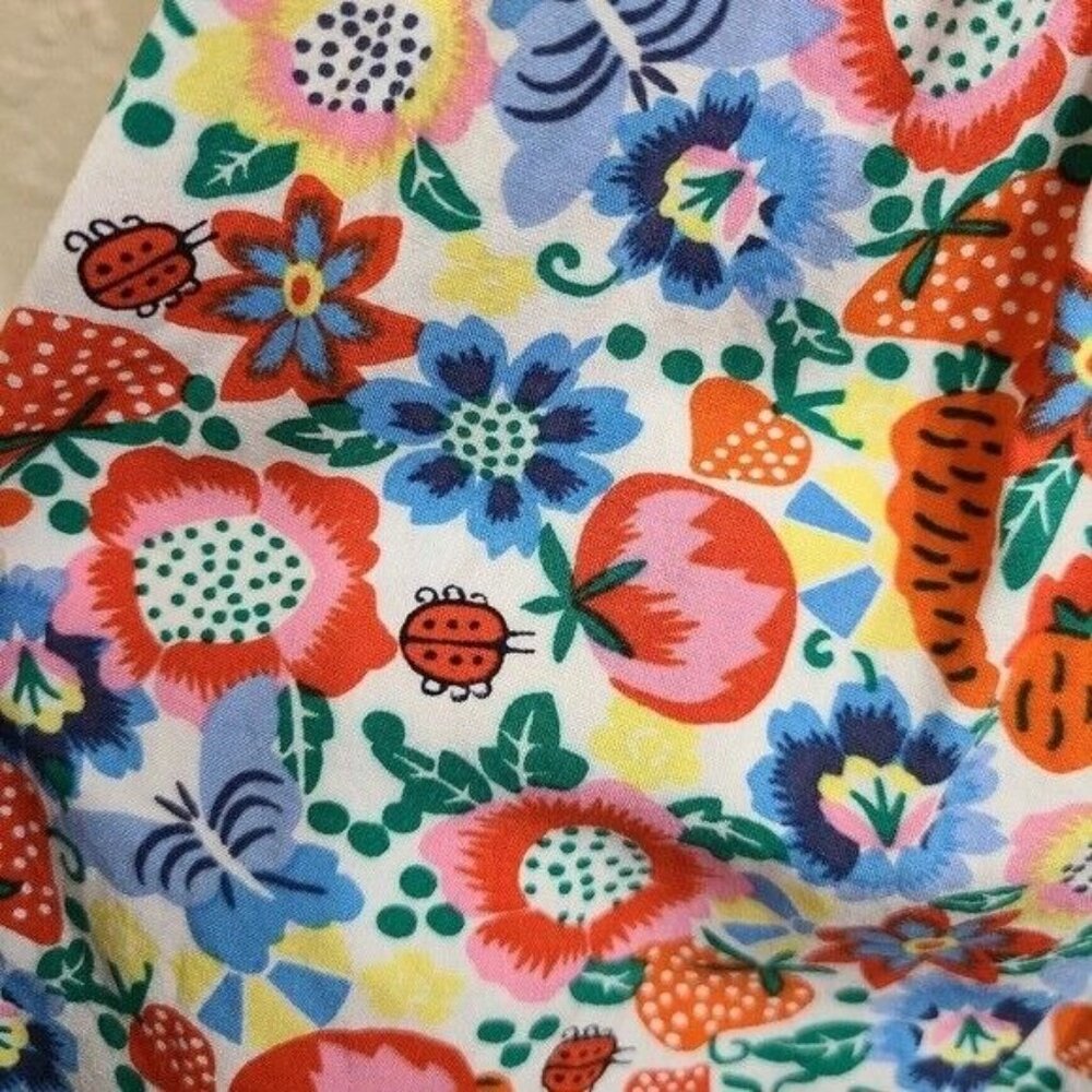 J. Crew Womens Floral Multi-Colored Smocked Midi Dress Size 0 - Picture 2 of 11